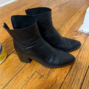 Treasure & Bond Black Studded Ankle Booties